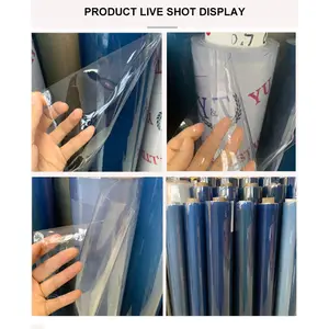 Rotolo di pellicola trasparente trasparente in PVC trasparente morbido impermeabile spessore 0.1mm-5mm pellicola trasparente foglio soffiaggio CN;GUA