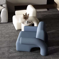 Nordique Offre Spéciale crème blanc chaise de loisirs Simple concepteur moderne salon chaise élégante hôtel salle de réunion simple canapé chaise