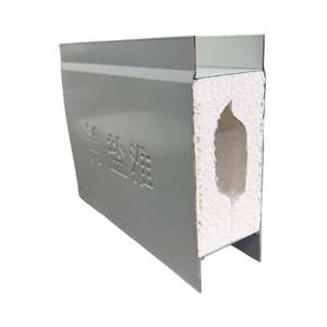 工厂定制双面彩钢氧化镁硫化物夹芯板，用于室外仓库洁净室 - Product Image 1