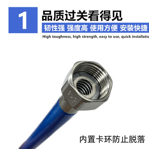 Tubo Corrugado de Acero Inoxidable 304 de 30 cm, Tubo de Entrada para Calentador de Agua, Resistente a Altas Temperaturas - Product Image 3