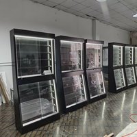 Présentoir mural lumineux à LED pour cartes à collectionner, en métal et acrylique, pour cartes sportives, Pokémon TCG, et cartes gradées
