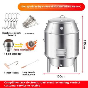 Máquina comercial para aperitivos, carne de pato asado, cerdos, pollo, Ganso, estufa para uso doméstico en restaurantes, funciona con gas de <span class=keywords><strong>carbón</strong></span> - Product Image 5