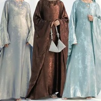 Vente en gros de robes Abaya traditionnelles musulmanes brodées pour femmes, respirantes, longueur cheville, élégantes, en coton, pour fêtes et mariages, grandes tailles