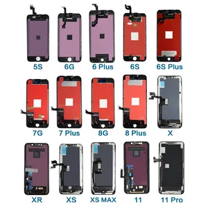 דובאי מחירים עבור iPhone טלפון נייד תצוגת LCD מסך 5S 8 בתוספת 6 7 בתוספת X מקורי צגי Lcd שני-יד מגע digitizer עצרת