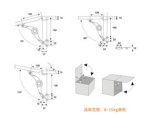 สังกะสีอัลลอยด์ที่แข็งแกร่งประตูฝาเข้าพักสนับสนุน - Product Image 4