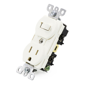 Interruptor de Pared de Plástico de 2 Botones YUHE, 16A 120V IP20, Diseño Industrial Moderno y Duradero, Regulable, Fácil Instalación, 100000 Usos - Product Image 2