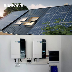 Système d'énergie solaire domestique Sunwave avec panneaux solaires haute efficacité, onduleurs et stockage de batteries murales haute performance - Product Image 4