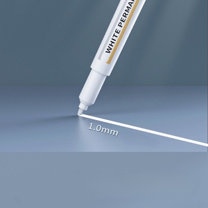<span class=keywords><strong>Pennarello</strong></span> Artistico <span class=keywords><strong>Bianco</strong></span> ad Alta Capacità, Asciugatura Rapida, Impermeabile, a Base d'Olio, <span class=keywords><strong>Punta</strong></span> Tonda 1mm, 10 Pezzi - Product Image 6