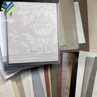 Papier peint de stock texturé en vinyle PVC anti-moisissure WIS159-163 pour la décoration de salon de chambre à coucher
