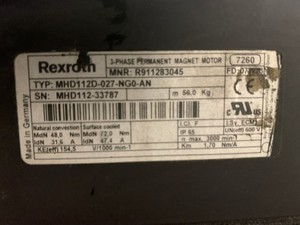 Plc Mhd112d-027-ng0-an 3-phase <strong>Pemanent</strong> Magnet Motor for Warranty Product - Product Image 2