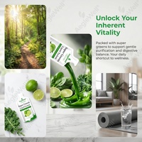 AegleWell Super Greens en Sachets Liquides, Complément Alimentaire Vert Superfood à Base d'Aliments Entiers, Boisson Détox Douce pour la Santé Intestinale et l'Équilibre Digestif