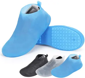 Vendita all'ingrosso scarpe monouso copre ginocchio-Resistente all'usura Riutilizzabile Durevole Antiscivolo della Gomma di Silicone Riutilizzabile Coperture Impermeabili del Pattino Esterno