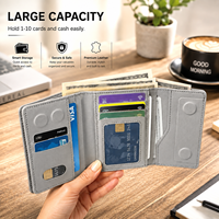 Cartera con Rastreador GPS, Sistema Dual, Compatible con Find My y MagSafe, Bloqueo RFID, con Apple Find My y Google Find Hub