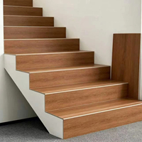 Carreaux de porcelaine Foshan 470x1500mm, effet bois, antidérapants, résistants à l'usure, mats, pour escaliers de villa, style bois, à effet superposé