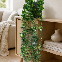 Plantes suspendues artificielles en pot, fausses vignes d'eucalyptus Mandala, verdure pour la décoration intérieure et extérieure, maison, bureau, étagère, mur