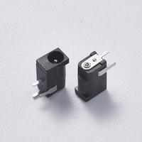 Conector de Alimentación CC de Media Cobre FUGANG DC005-2.0-Half-Copper Hembra 5.5*2.1/2.0 30V 1A Carcasa de PBT para Electrónica Digital PCB RoHS