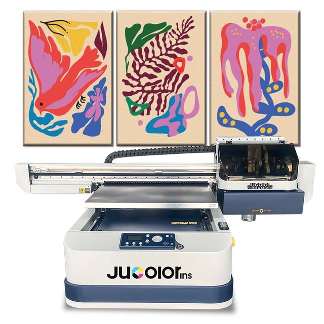 Jucolor Wholesale Pro6090 6090 60X90 White Varnish Uv Flat Bed Automatic Auto Uv Dtf Flatbed Inkjet Printer Printing Machine
