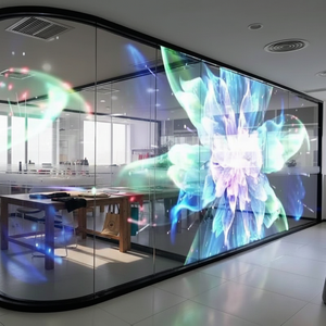 Pantalla LED Adhesiva Ultrafina P20, Pantalla de Vidrio Invisible para Pared, Video Wall Transparente de 1000-4000cd, Gestión Remota <span class=keywords><strong>Global</strong></span> - Product Image 3
