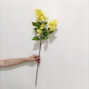 Hoa giả tử đinh hương 3 đầu giá rẻ, chất lượng cao, hoa giả bằng lụa trang trí nhà cửa, đám cưới - Product Image 6