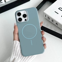 Étui brillant pour téléphone portable avec anneau magnétique fin et original pour iphone 15 16 Plus, couverture de chargement sans fil pour iphone 14 Pro Max