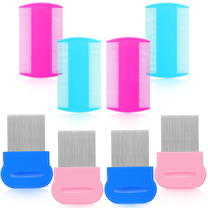Factory Direct Sale Stainless Steel <b>Pet</b> Hair Comb <b>Brush</b> for Caring for Dogs Lice Comb for Removing Fleas and Nits Comb - Product Image 1