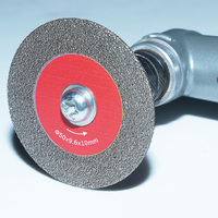 Disque de meulage diamanté de 50 mm, épaisseur de 9,6 mm, alésage de 10 mm, meule abrasive pour le polissage des surfaces en pierre, béton, granit, marbre