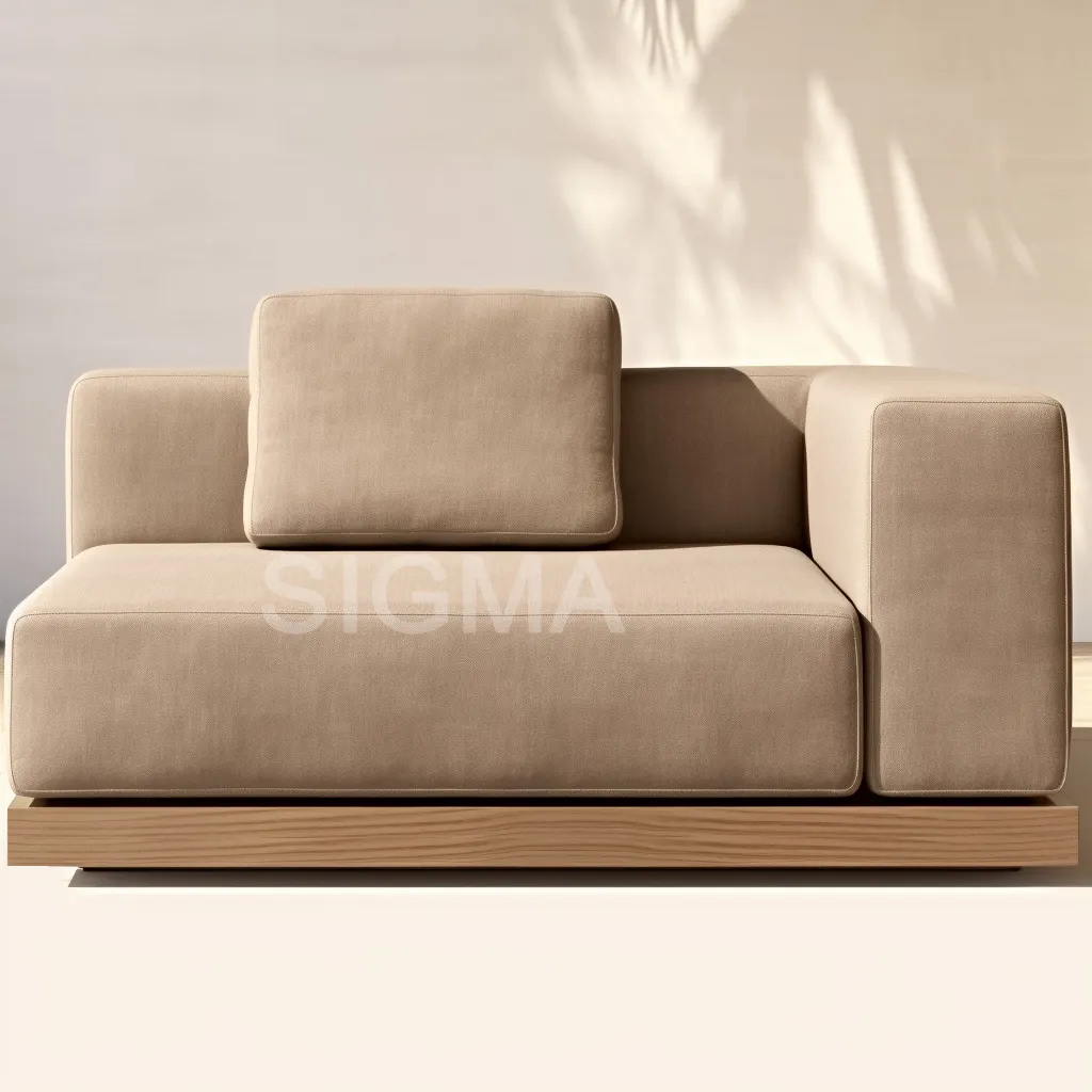 Customized modular outdoor furniture patio sofa set leisure luxury teak wood outdoor garden sofa