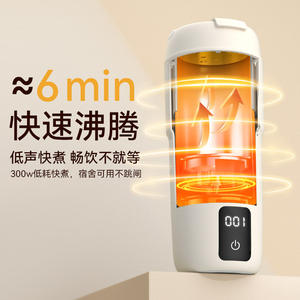 Bouilloire électrique portable Fagor 1L avec contrôle de la température, chauffe-eau de voyage avec fonction d'arrêt automatique - Product Image 5