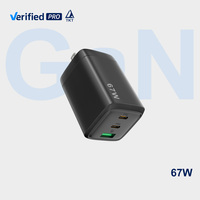 Chargeur USB-C TKT 67W à trois ports, adaptateur secteur PD QC pour iPhone, voyage, maison, chargeur de téléphone de haute qualité, adaptateur de prise pliable