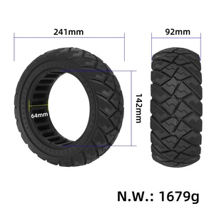 Pneu tout-terrain ULIP noir 90/65-6.5 avec 2 niveaux de renfort, pneu tubeless épaissi et résistant à l'usure 90×65-6.5 - Product Image 2