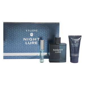 Set de <span class=keywords><strong>Perfume</strong></span> Masculino de Tono Amaderado de Tres Piezas para Comercio Exterior al por Mayor, Caja de Regalo Festiva, Tamaño Regular - Product Image 1