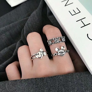 Anillo de Mickey Mouse de Anime, Anillo Giratorio de Ratón Shuke, Anillo Retro de Personalidad - Product Image 4