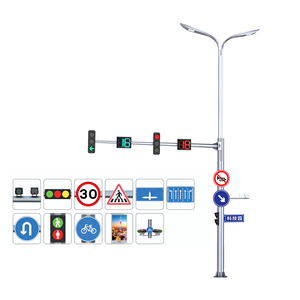 Poteau de signalisation routière robuste en acier Q235 de 7 m pour autoroute et croisement - Product Image 2