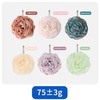 Éponge de bain en PE couleurs assorties 2025 – Nouveauté en promotion – Éponge de douche, boule de bain, pouf en maille pour hommes et femmes, brosse corporelle en forme de fleur