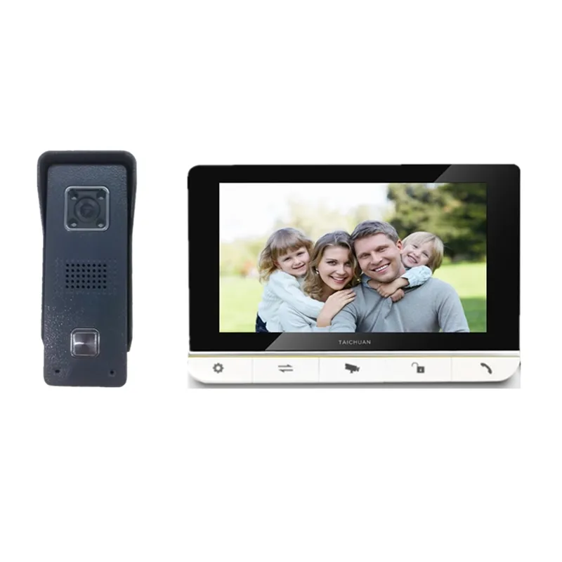 uncloking 7 inch color monitor analogy good price dual way intercom 2 wired video door phone 4 Linux video phone
