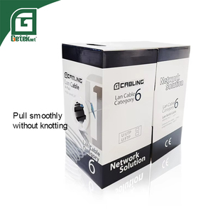 Geteknet ODM ของแข็ง SFTP Cat6 23 AWG เครือข่าย Cat5e ในร่มกลางแจ้งสายอีเธอร์เน็ต100เมตร/305เมตรแจ็คเก็ตคู่2000ฟุตแจ็คเก็ตแมว6 E - Product Image 1
