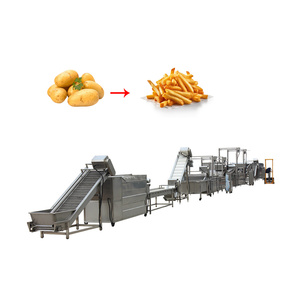 Línea de Producción Comercial de Papas Fritas de 250 kg/h con Cortadora y Freidora - Product Image 3