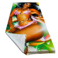 Serviettes de bain, de plage, de spa et de yoga 100 % coton, impression réactive personnalisée avec logo, sublimation couleur intégrale