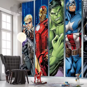 Superhéroe Comics Papel de pared 3D Decoración del hogar Mural Papel tapiz - Product Image 3