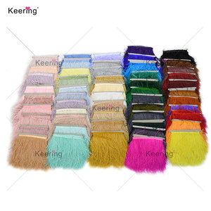 Fabbrica all'ingrosso <span class=keywords><strong>vestito</strong></span> decorativo donna <span class=keywords><strong>bianco</strong></span> grigio argento a buon mercato <span class=keywords><strong>piume</strong></span> di struzzo finiture per i vestiti - Product Image 3