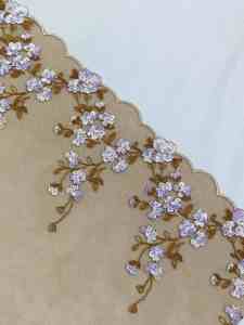 New Hot Tulle <strong>Laces</strong> <strong>Orange</strong> Green Flower Embroidery Mesh <strong>Fabric</strong> for Women Dress Lingerie - Product Image 6