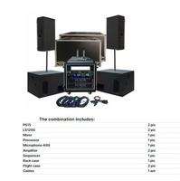 Système de sonorisation professionnel 15 pouces avec caisson de basses 18 pouces, ensemble d'enceintes de scène pour DJ, groupe live, concert, mariage PS15 LS1200