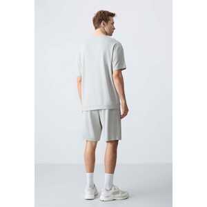 Conjunto de Pantalones Cortos Oversize para Hombre Stone Cotton, 100% Algodón, Corte Básico 85257 - Product Image 1