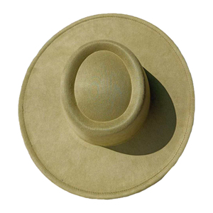 Sombreros Fedora de Gamuza en Colores Personalizados 2024 para Mujer, Copa Redonda, Ala de 9.5 Pulgadas, MOQ 40 Piezas por Color - Product Image 5