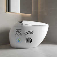 Hwell Vente directe usine Cuvette de toilette intelligente en céramique, forme œuf, fabriquée à la main, sanitaires CUPC pour salle de bain