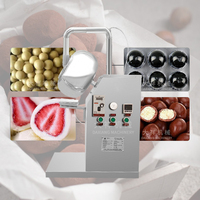 BY-300 Bouton Contrôle Large Utilisation Laboratoire 300mm 1-3kgs Noix Chocolat Raisin Machine De Revêtement