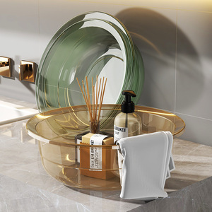Bassin transparent épaissi et agrandi pour usage domestique, lavage des légumes, buanderie en dortoir étudiant, lavage des pieds et des bébés - Product Image 3