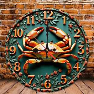 Round Wooden Wall <b>Clock</b> 25x25cm Nordic Design Silent Non Ticking Home Decor <b>Clock</b> - Product Image 4