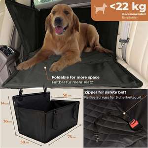 Accesorios de viaje para coche, bolsa de asiento para perros y gatos, bolsa de asiento reforzada para perros, bolsa impermeable para asiento de coche para mascotas con <span class=keywords><strong>4</strong></span> correas de sujeción - Product Image 2