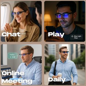 Occhiali di Traduzione AI Nexlenz NL-F1: Traduzione Vocale e Video in Tempo Reale, Modello AI Gratuito per Interpretazione Simultanea Intelligente - Product Image 3